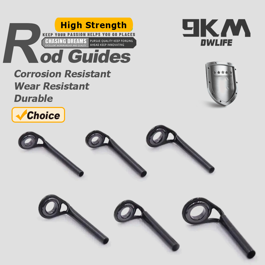 Fishing Rod Guide Replacement - 釣り竿ガイド 5 〜 10 個 MKT