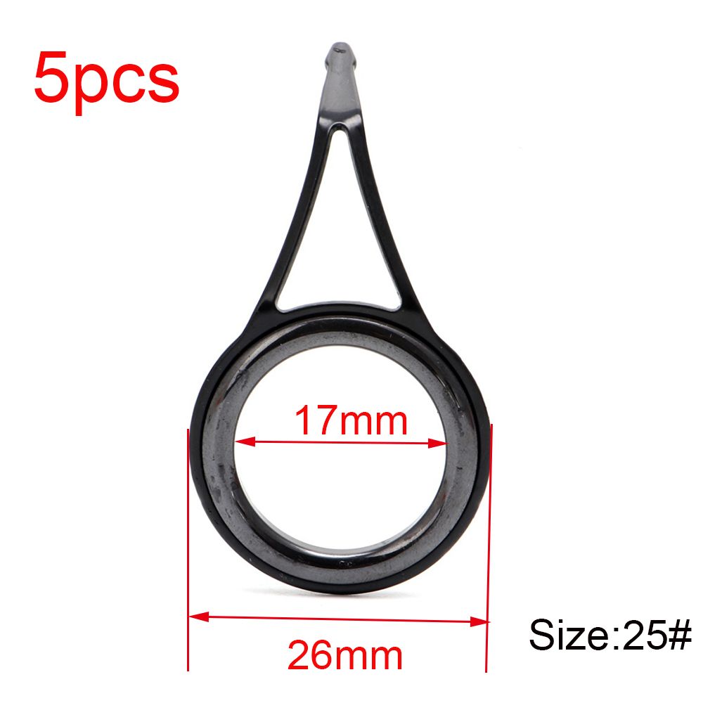 Fishing Rod Repair Kit - 楕円形3mm-23mm内径ステンレス鋼製釣り竿ガイドチップ修理キットタックルボックスアクセサリーアイセラミックリング