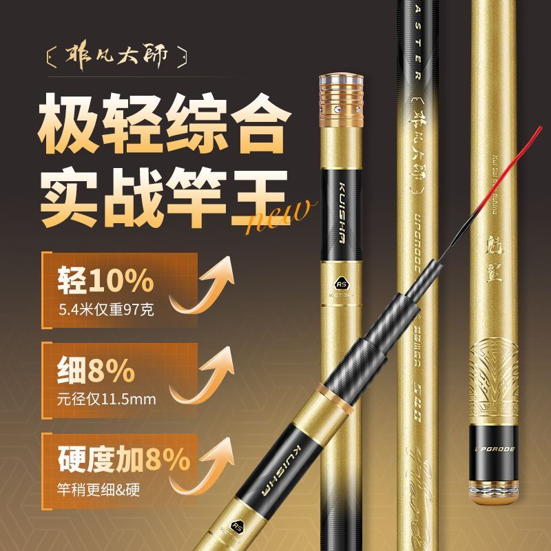 旅行用釣り竿 カーボンファイバー テレスコピック スピニング - Fishing Rod Spinning のレビューと価格