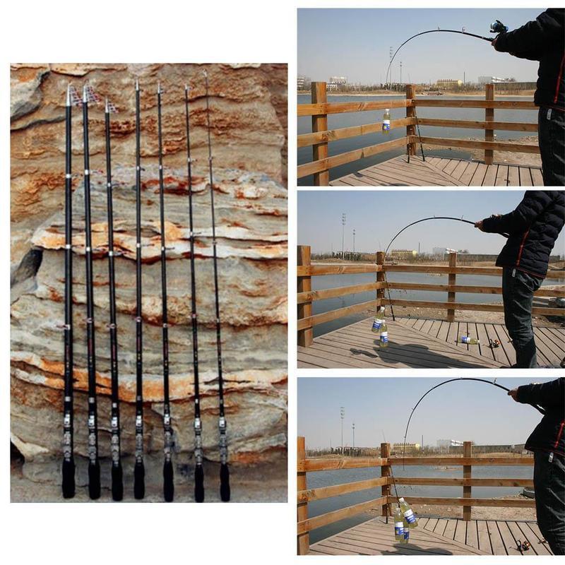 1 メートル調節可能な伸縮式釣り竿実用的な強化グラスファイバ - Fishing Rod Travel のレビューと価格